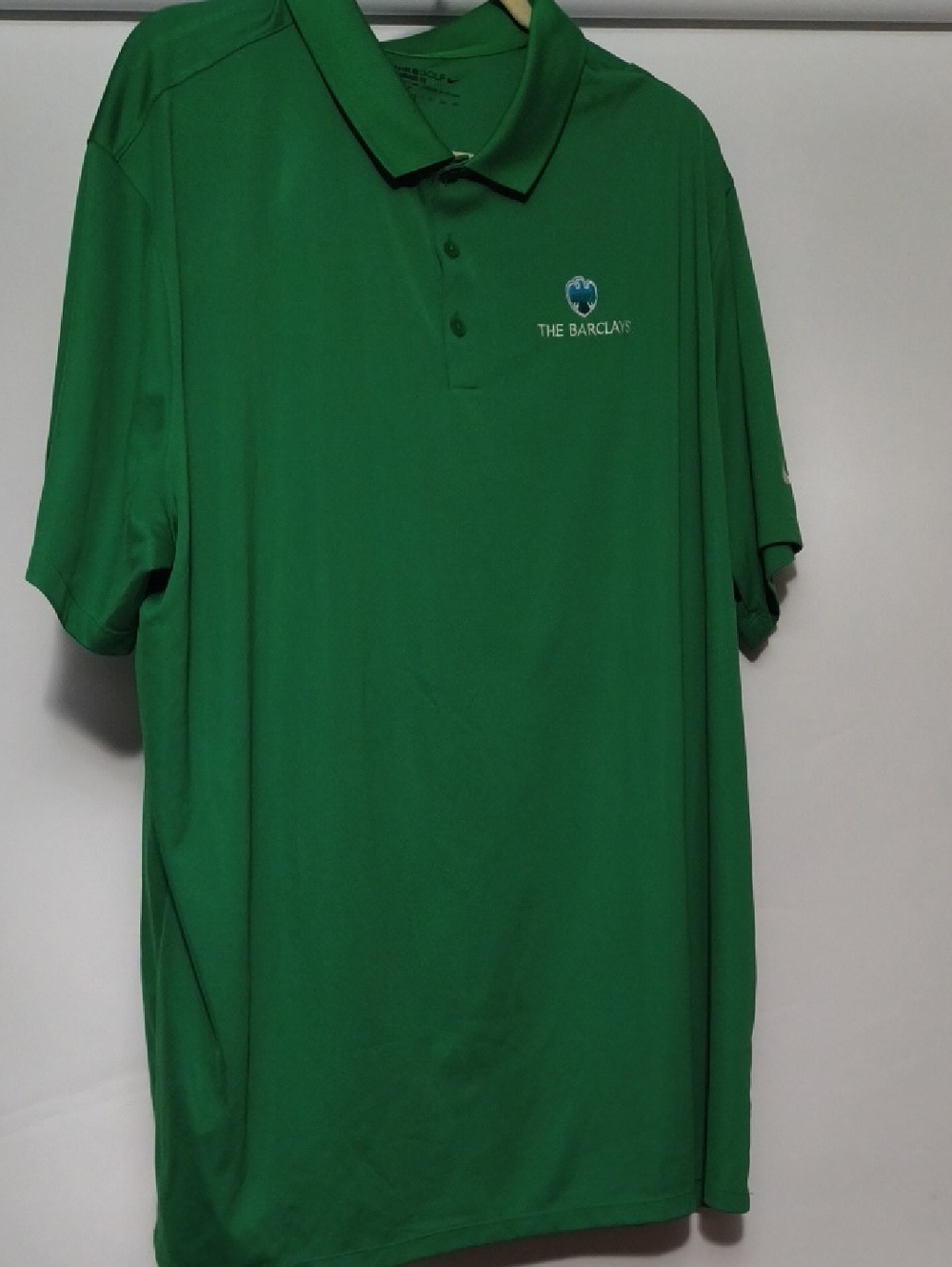 Nike Men’s Green Polo with Barclays Logo